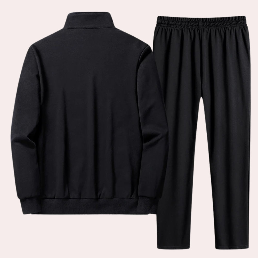 Heren trainingspak - Ritssluiting - Elastische taille - Joggingpak - Heren Activewear-Boetiek Moda
