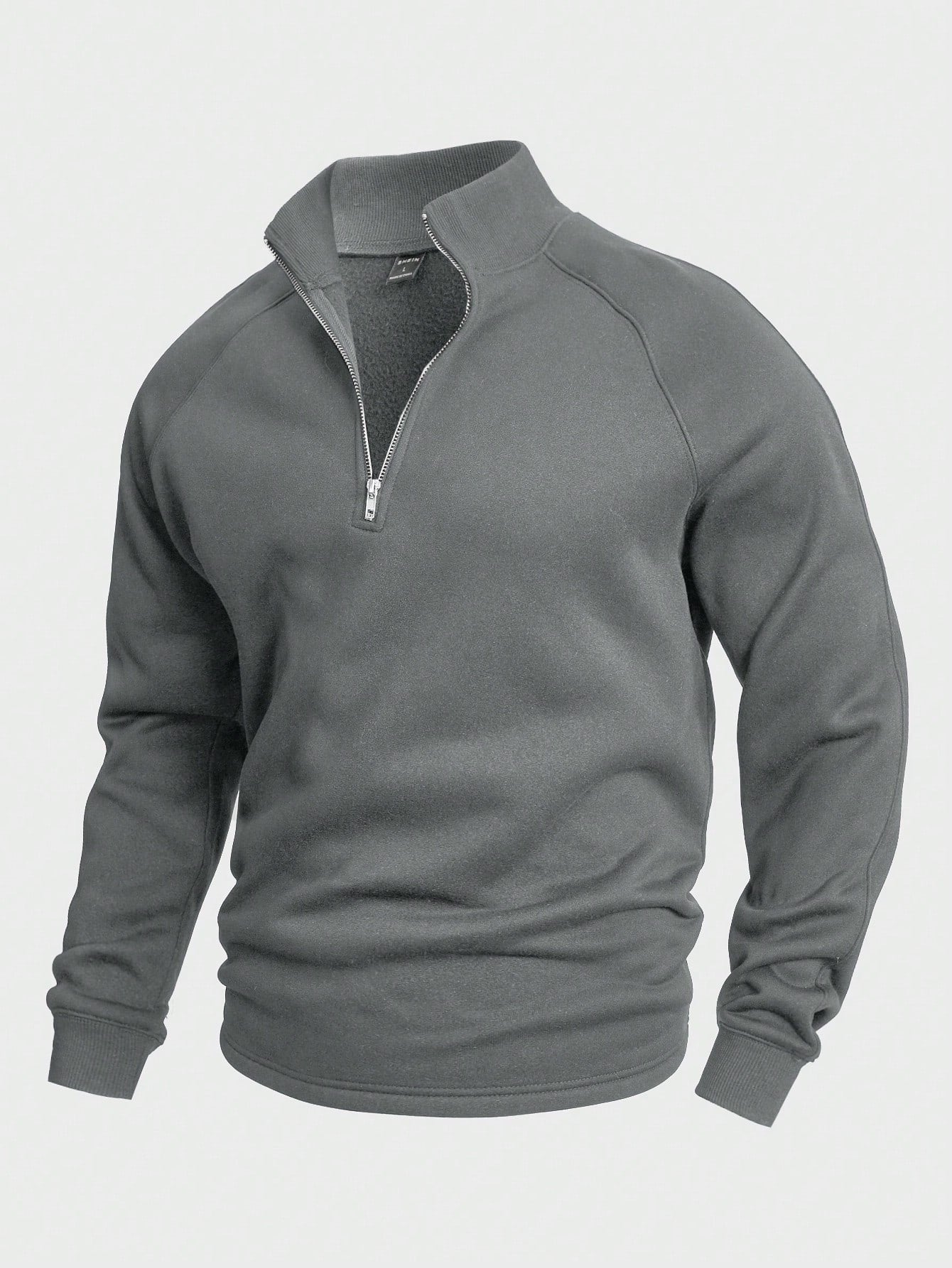 Heren trui met halve rits | Warm | Winter | Sweatshirt | Heren truien met kwartrits-Boetiek Moda