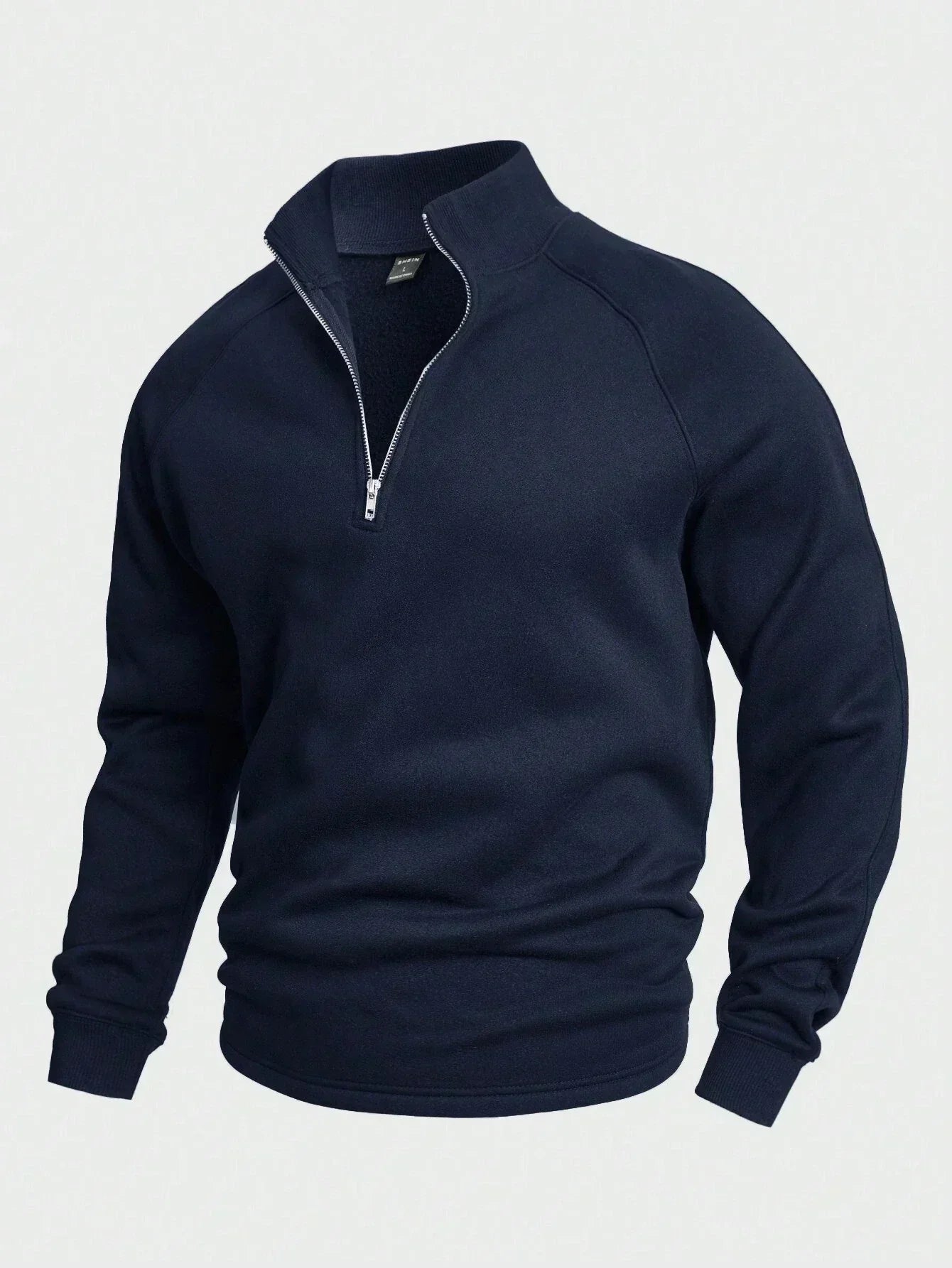 Heren trui met halve rits | Warm | Winter | Sweatshirt | Heren truien met kwartrits-Boetiek Moda