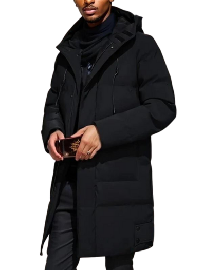 Herenpufferjas | Warm | Capuchon | Lange Jas | Heren Winterjas-Boetiek Moda
