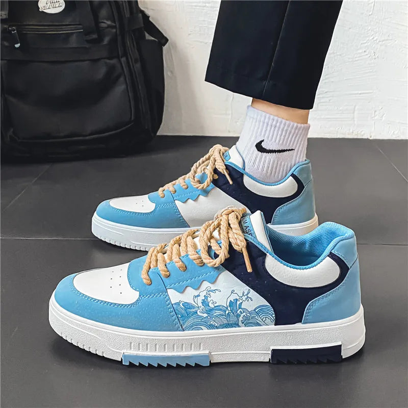 Herensneakers - Veterschoenen - Dagelijks - Skateschoenen - Herenschoenen-Boetiek Moda