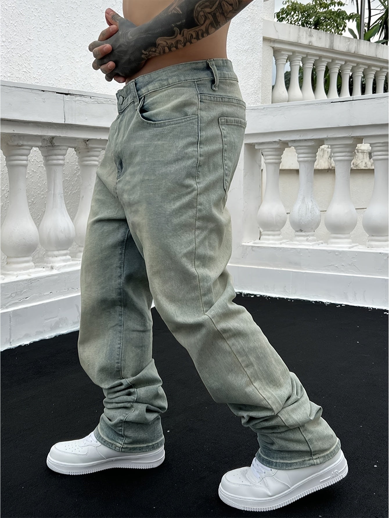 Herenjeans | Gestapeld | Gewassen | Baggy jeans | Loszittende jeans