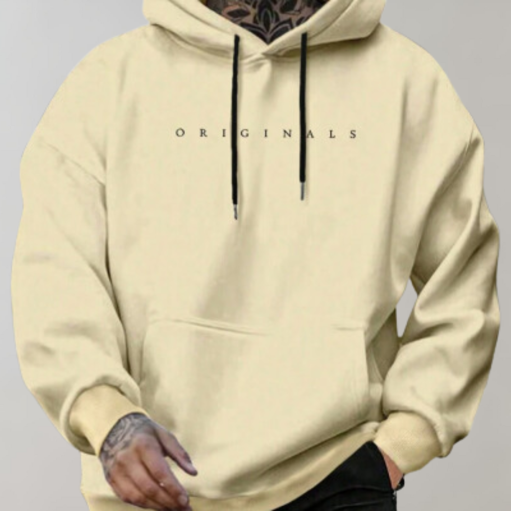Hoodie - Comfortabele Originals-pulloverhoodie voor heren met zak-Boetiek Moda
