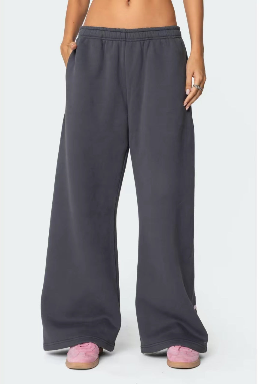 Hoodie Joggers Set - Wijde pijpen - Tweedelig - Trainingspak - Dameskleding-Boetiek Moda