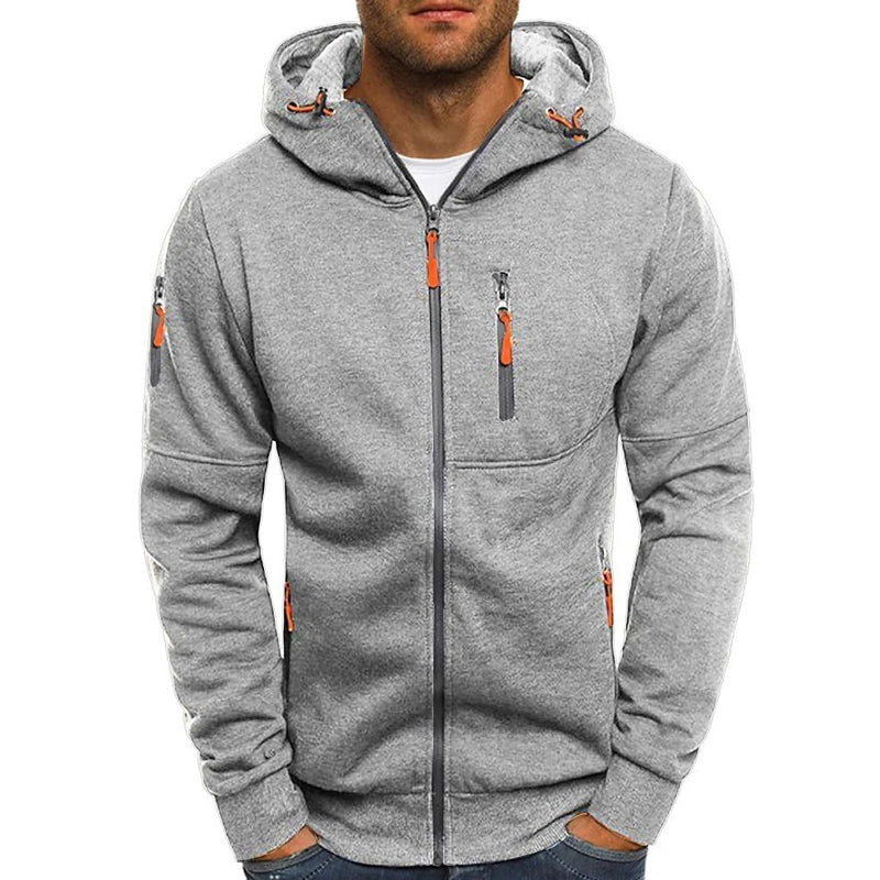 Hoodie met rits - Casual - Warm - Zip-Up Hoodie - Heren Hoodie-Boetiek Moda