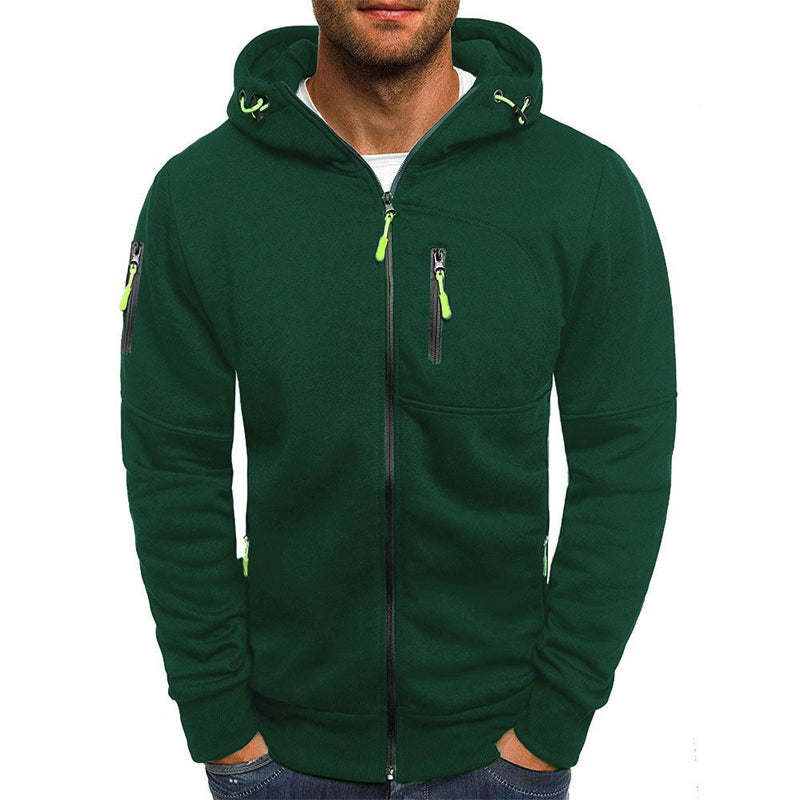 Hoodie met rits - Casual - Warm - Zip-Up Hoodie - Heren Hoodie-Boetiek Moda