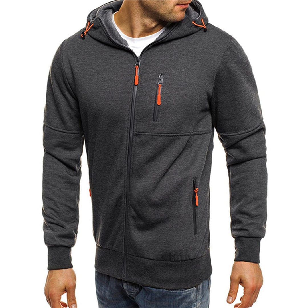 Hoodie met ritssluiting | Warm | Zakken | Hoodie met ritssluiting | Hoodie voor heren-Boetiek Moda