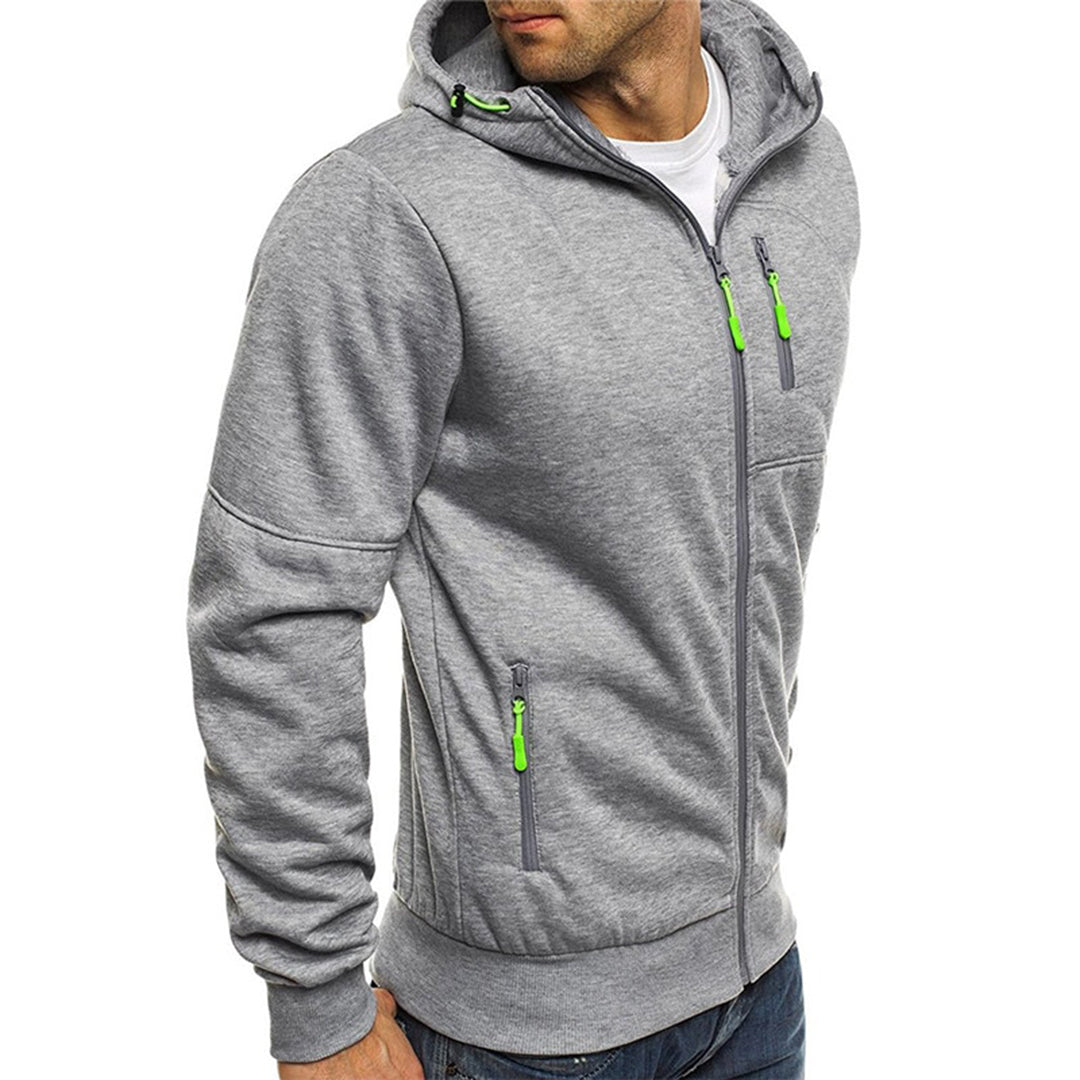 Hoodie met ritssluiting | Warm | Zakken | Hoodie met ritssluiting | Hoodie voor heren-Boetiek Moda