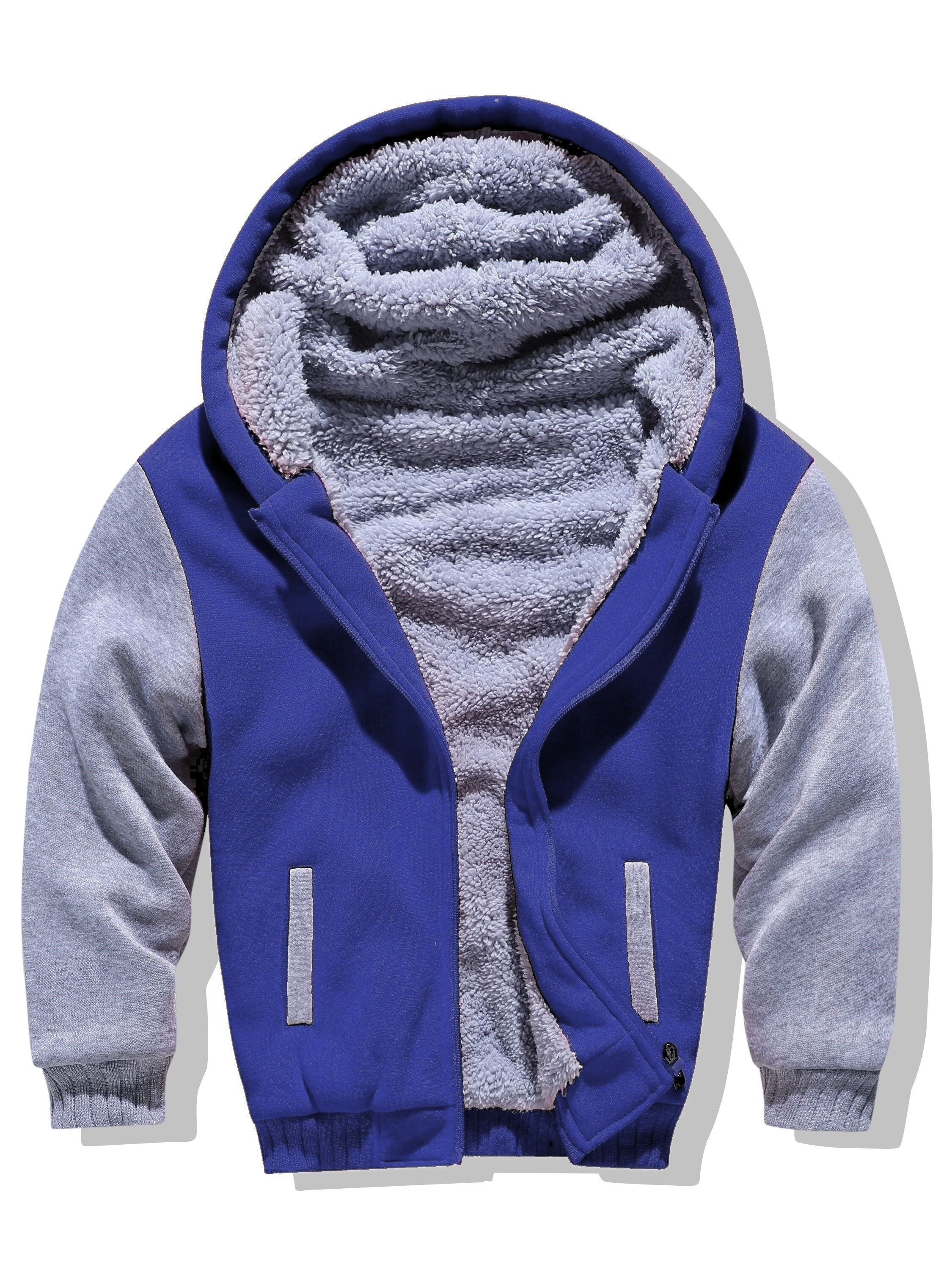 Hoodies voor kinderen - Jongens Warme Zip-Up fleece gevoerde Hoodie voor de winter-Boetiek Moda