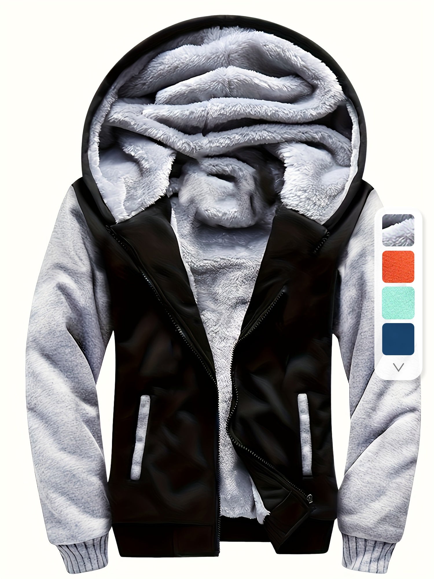 Hoodies voor kinderen - Jongens Warme Zip-Up fleece gevoerde Hoodie voor de winter-Boetiek Moda