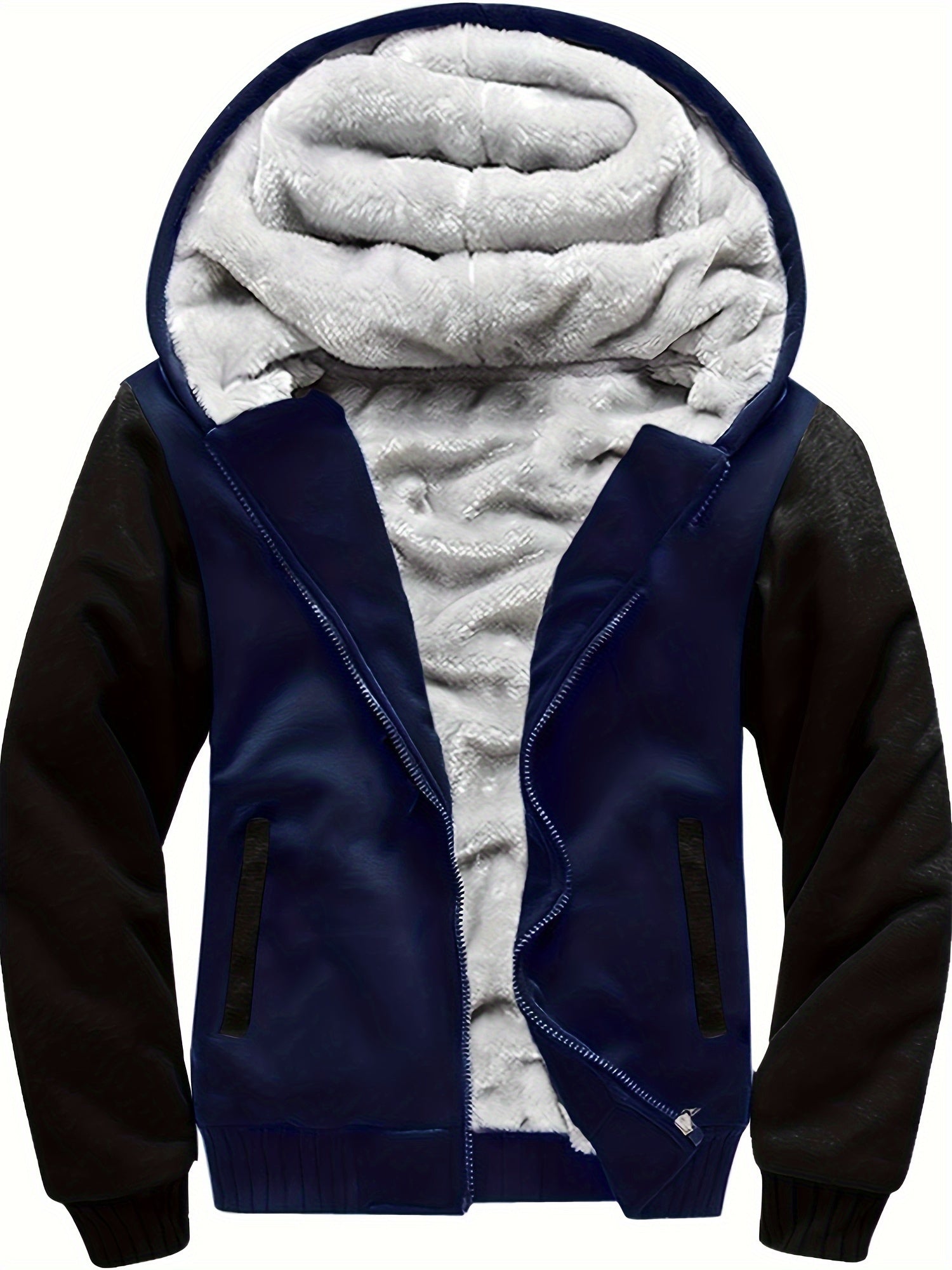 Hoodies voor kinderen - Jongens Warme Zip-Up fleece gevoerde Hoodie voor de winter-Boetiek Moda