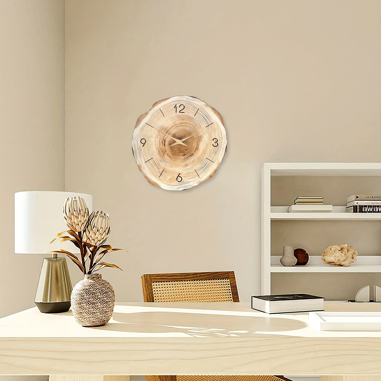 Houten Wandklok | Stil | Analoog | Geluidloze Wandklok | Wandklok-Boetiek Moda