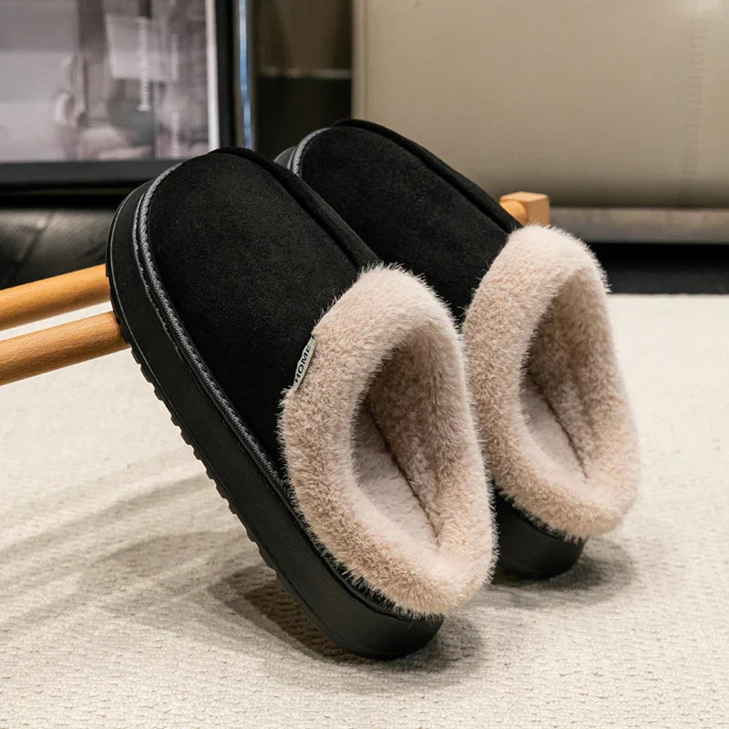 Huisslippers - Warm - Met bont gevoerd - Binnenschoenen - Damesslippers-Boetiek Moda