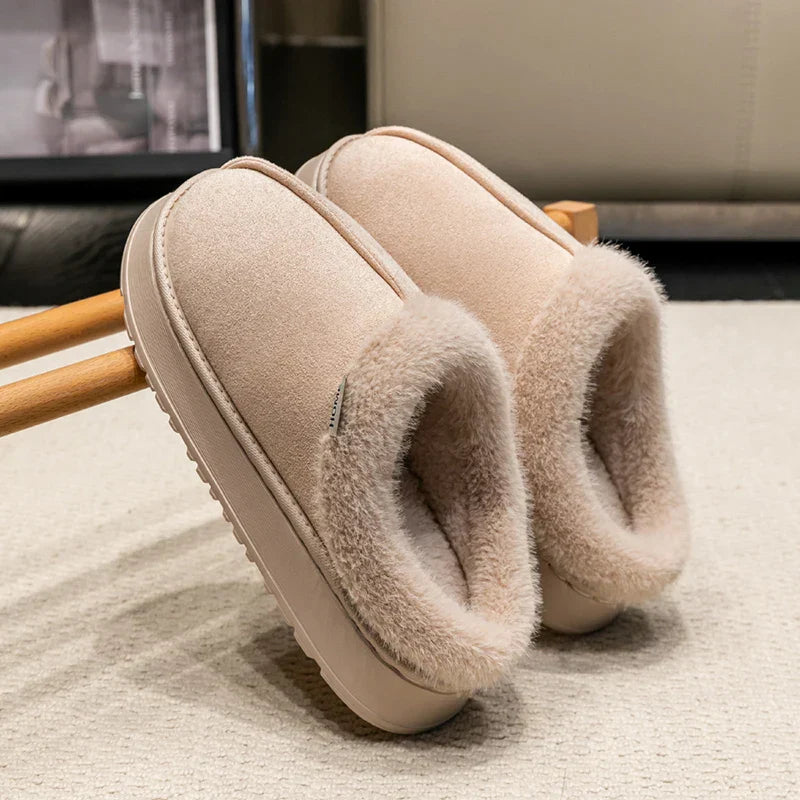 Huisslippers - Warm - Met bont gevoerd - Binnenschoenen - Damesslippers-Boetiek Moda
