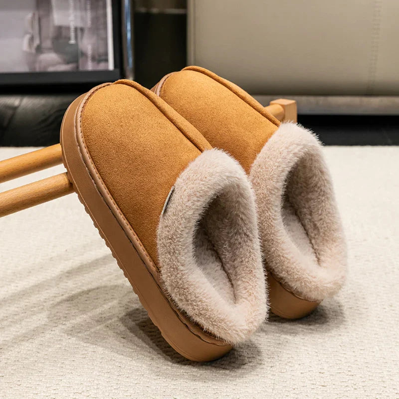 Huisslippers - Warm - Met bont gevoerd - Binnenschoenen - Damesslippers-Boetiek Moda