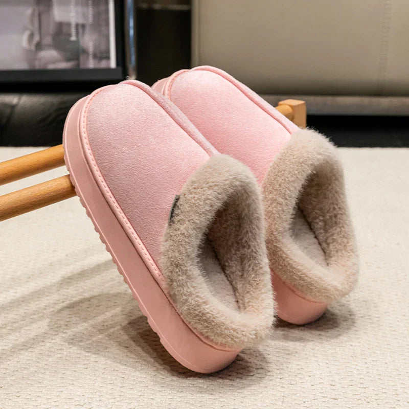 Huisslippers - Warm - Met bont gevoerd - Binnenschoenen - Damesslippers-Boetiek Moda