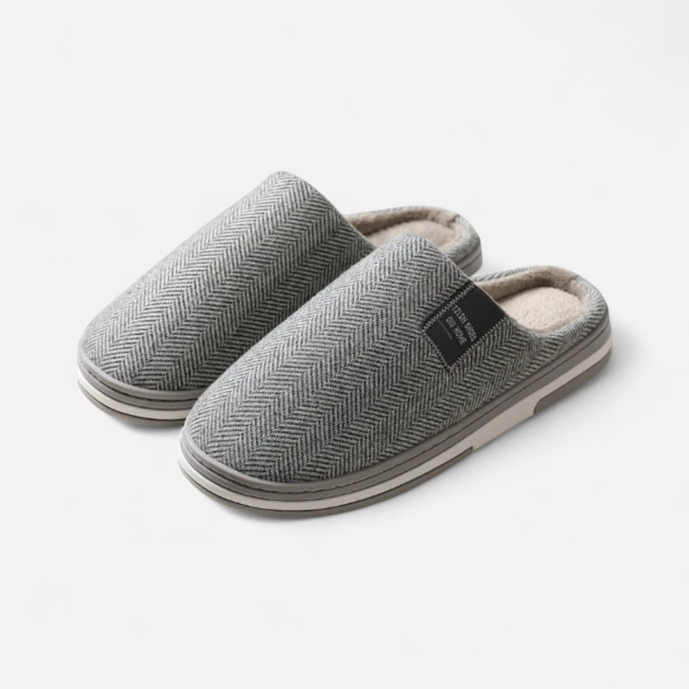 Huisslippers - Warme Tweed Indoor pantoffels voor heren in de winter-Boetiek Moda