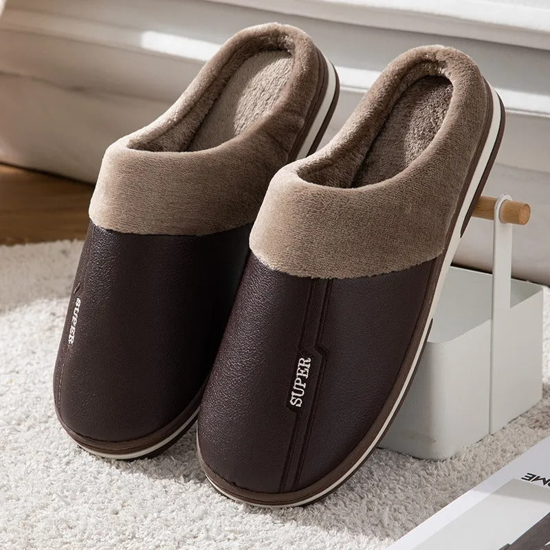 Huisslippers - Warme herenslippers voor de winter-Boetiek Moda