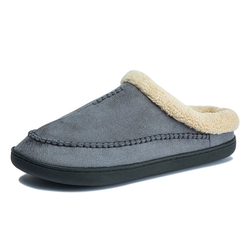 Huisslippers - Warme, suède pantoffels voor binnen in de winter voor heren-Boetiek Moda