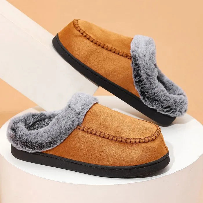Huisslippers | Winter | Met fleece gevoerd | Binnenslippers | Herenslippers-Boetiek Moda