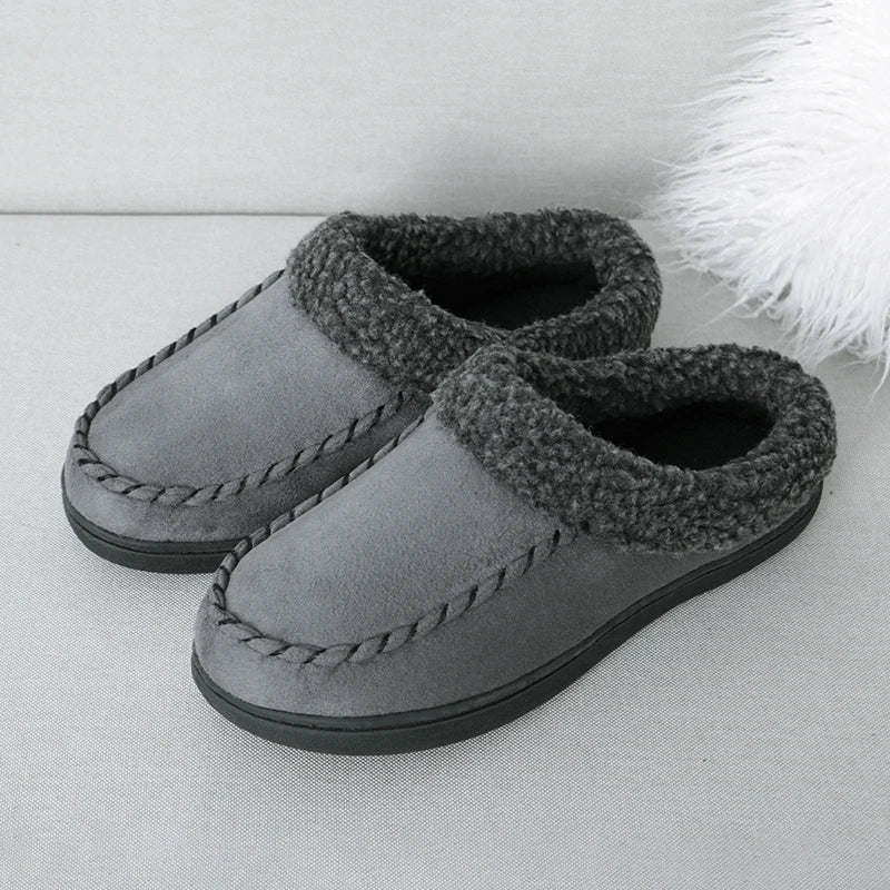 Huisslippers | Winter | Met fleece gevoerd | Binnenslippers | Herenslippers-Boetiek Moda