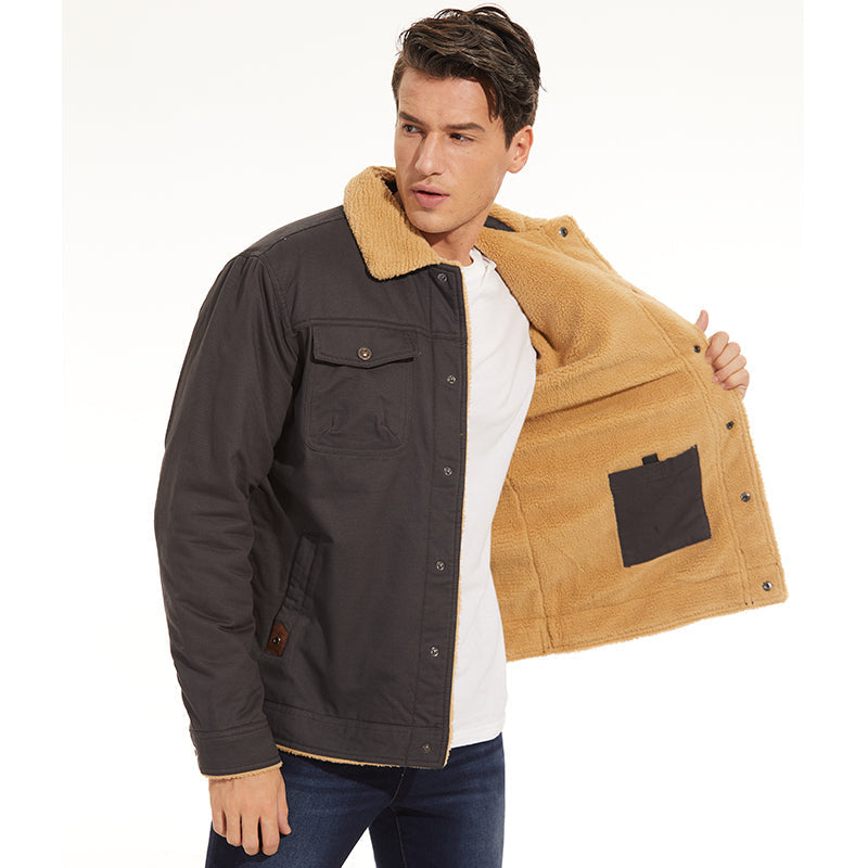 Jas met Sherpa - Waterdicht - Met fleece gevoerd - Winterjas - Herenjas-Boetiek Moda