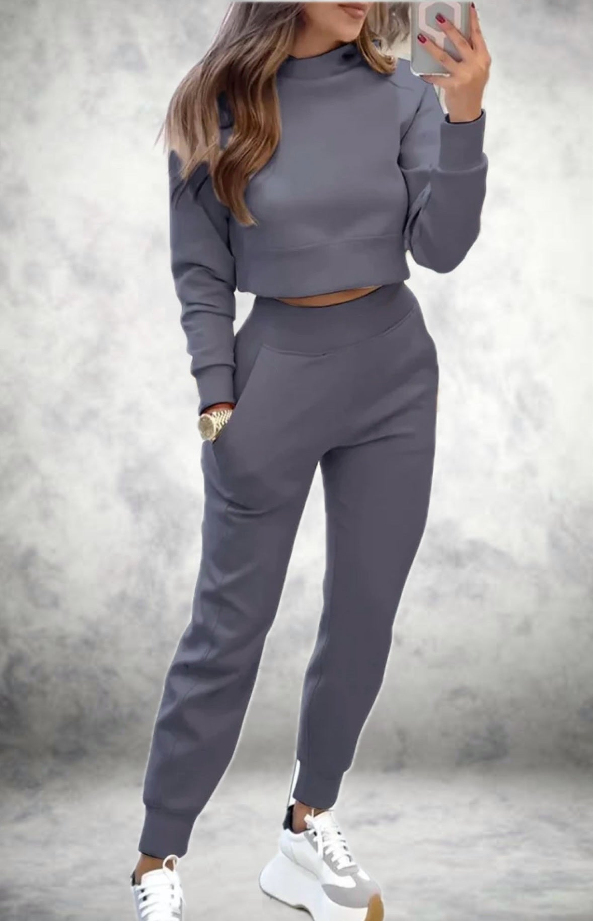 Joggerset - Comfy - Cropped - Sweat Sets - Dameskleding-Boetiek Moda