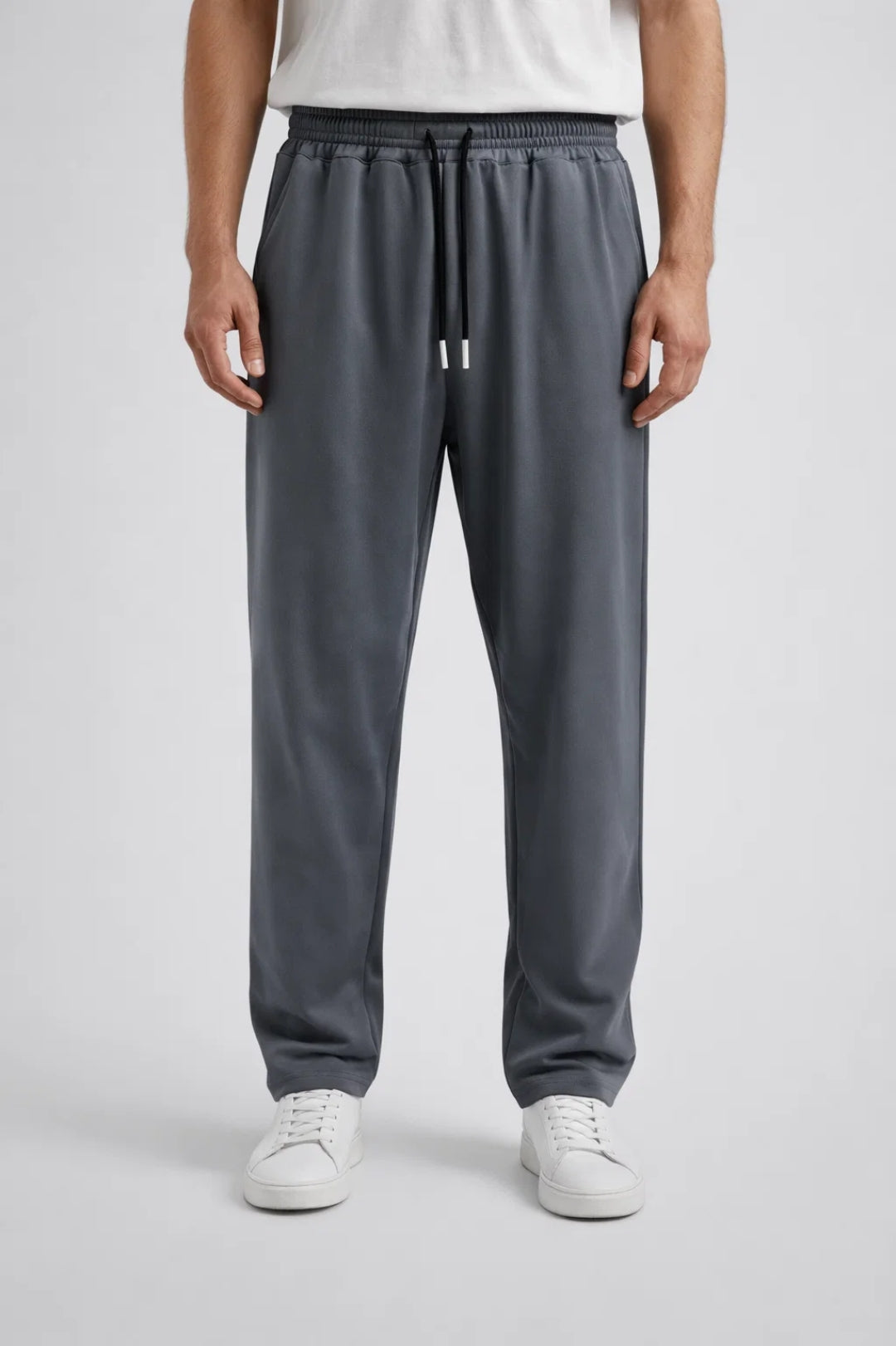 Joggingbroek | Trekkoord | Elastische tailleband | Recht gesneden joggingbroek | Joggingbroek voor heren-Boetiek Moda