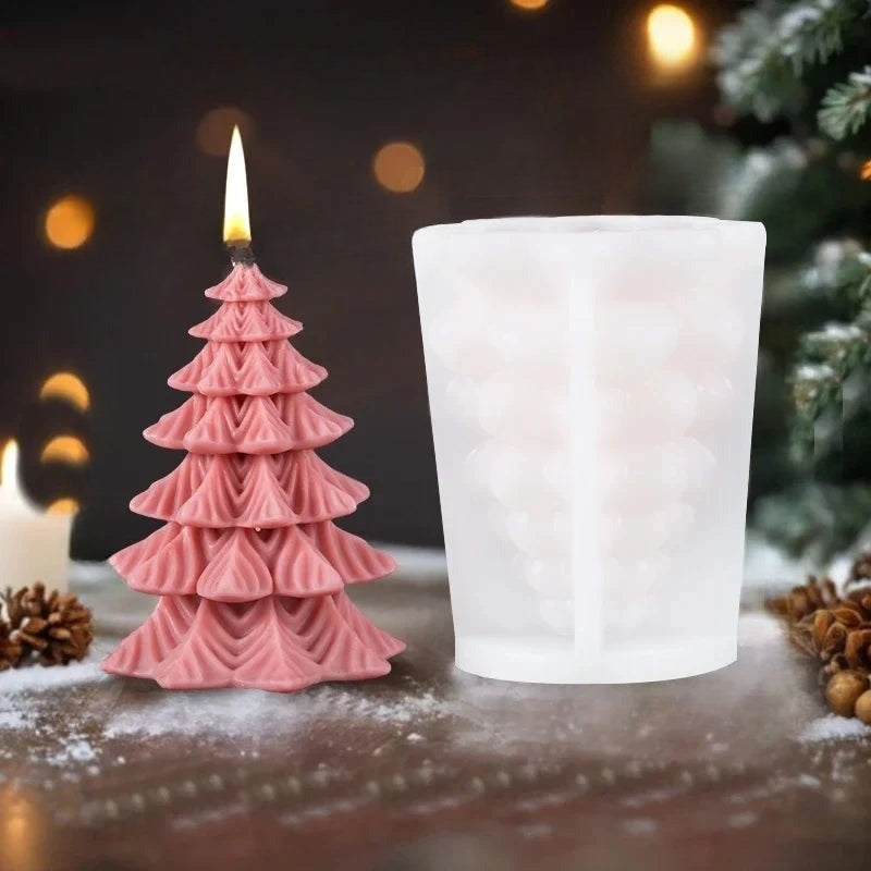 Kaarsenmal - Leuke 3D-kerstkaarsenmallen voor zelfgemaakte kaarsen-Boetiek Moda