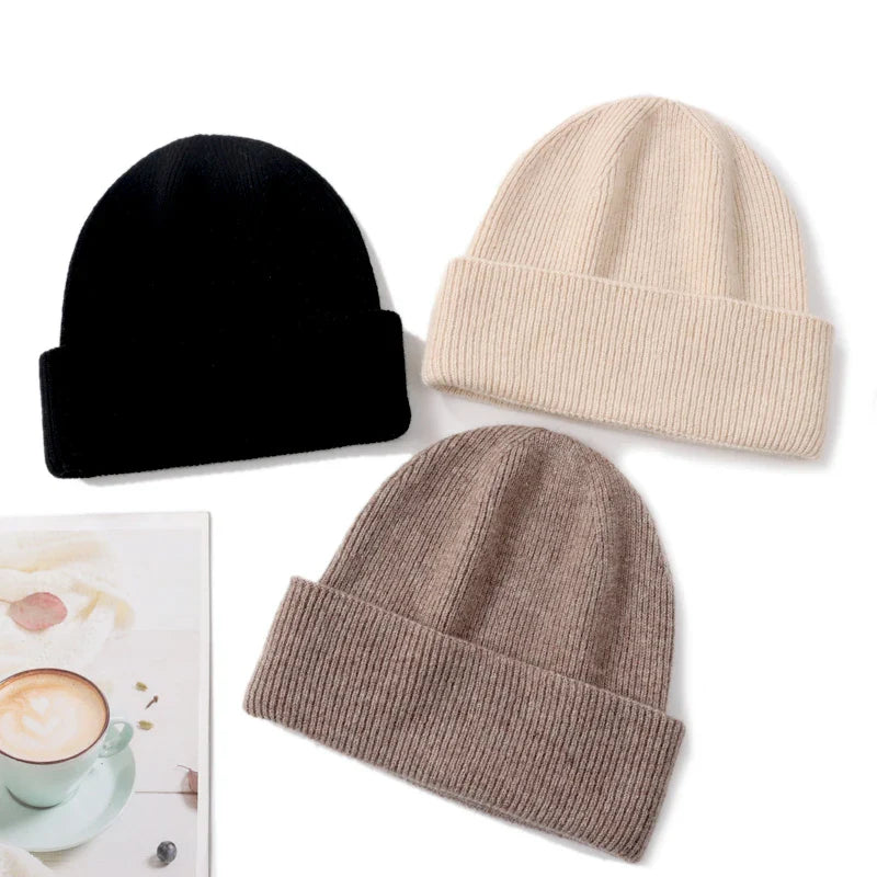 Kasjmier muts - Warm - Elastisch - Gebreide muts - Wintermuts-Boetiek Moda