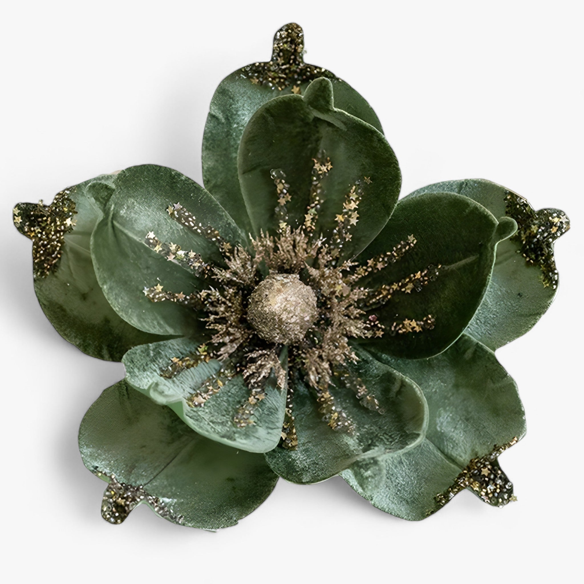 Kerstboom bloem | Kunstmatig | Glanzend | Kerstbloem | Kerstboomversiering-Boetiek Moda