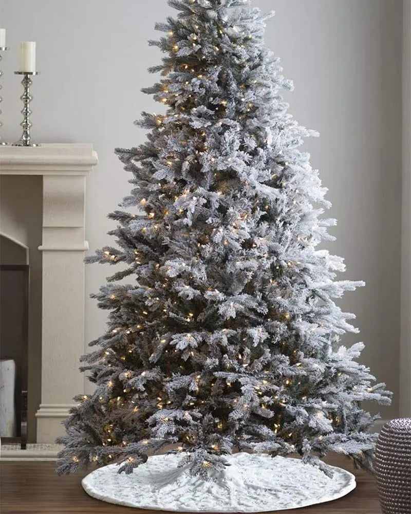 Kerstboomrok - Rond - Wit - Kerstdeken - Kerstdecoratie-Boetiek Moda