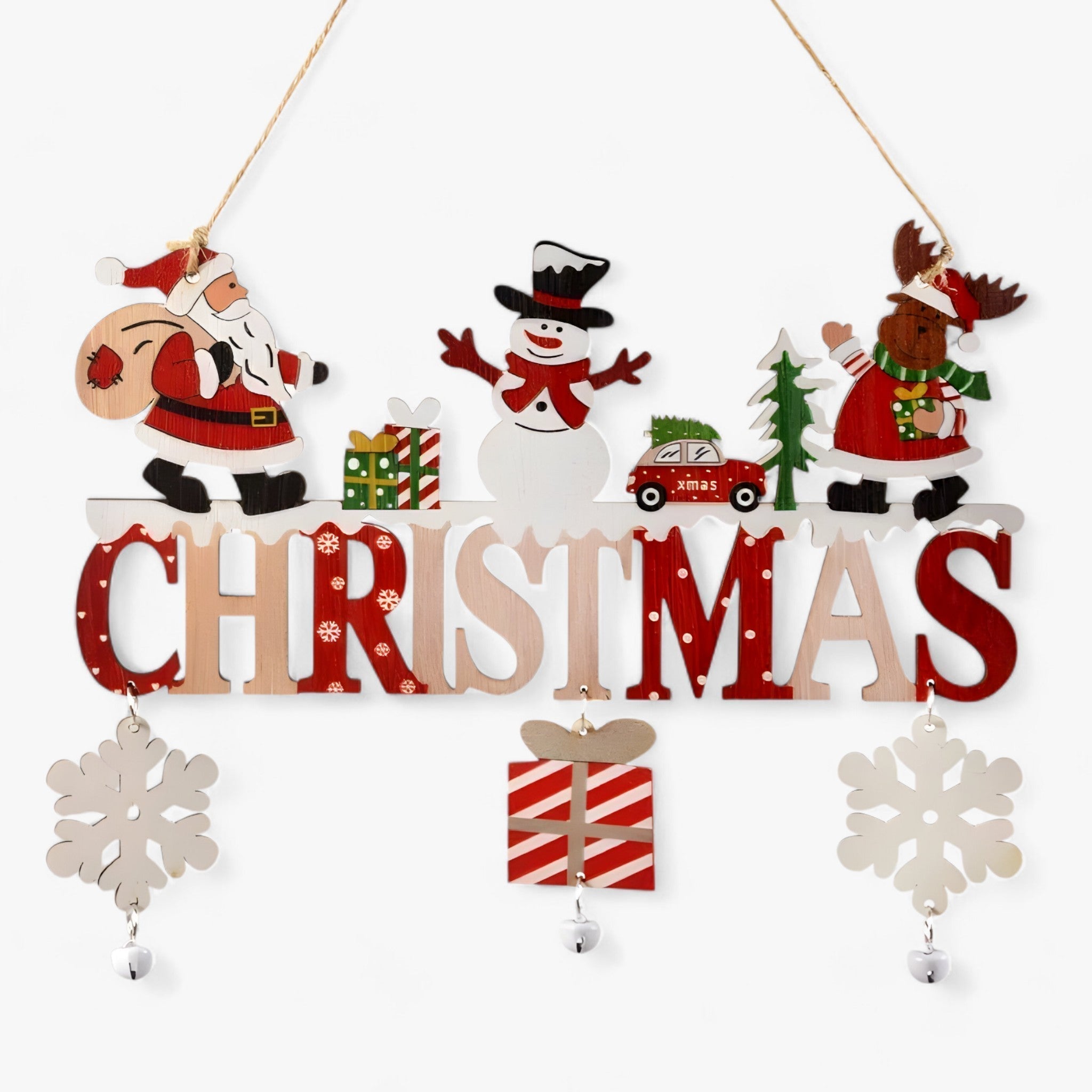 Kerstdeurplaatje - Kerstdecoratie voor op je veranda-Boetiek Moda