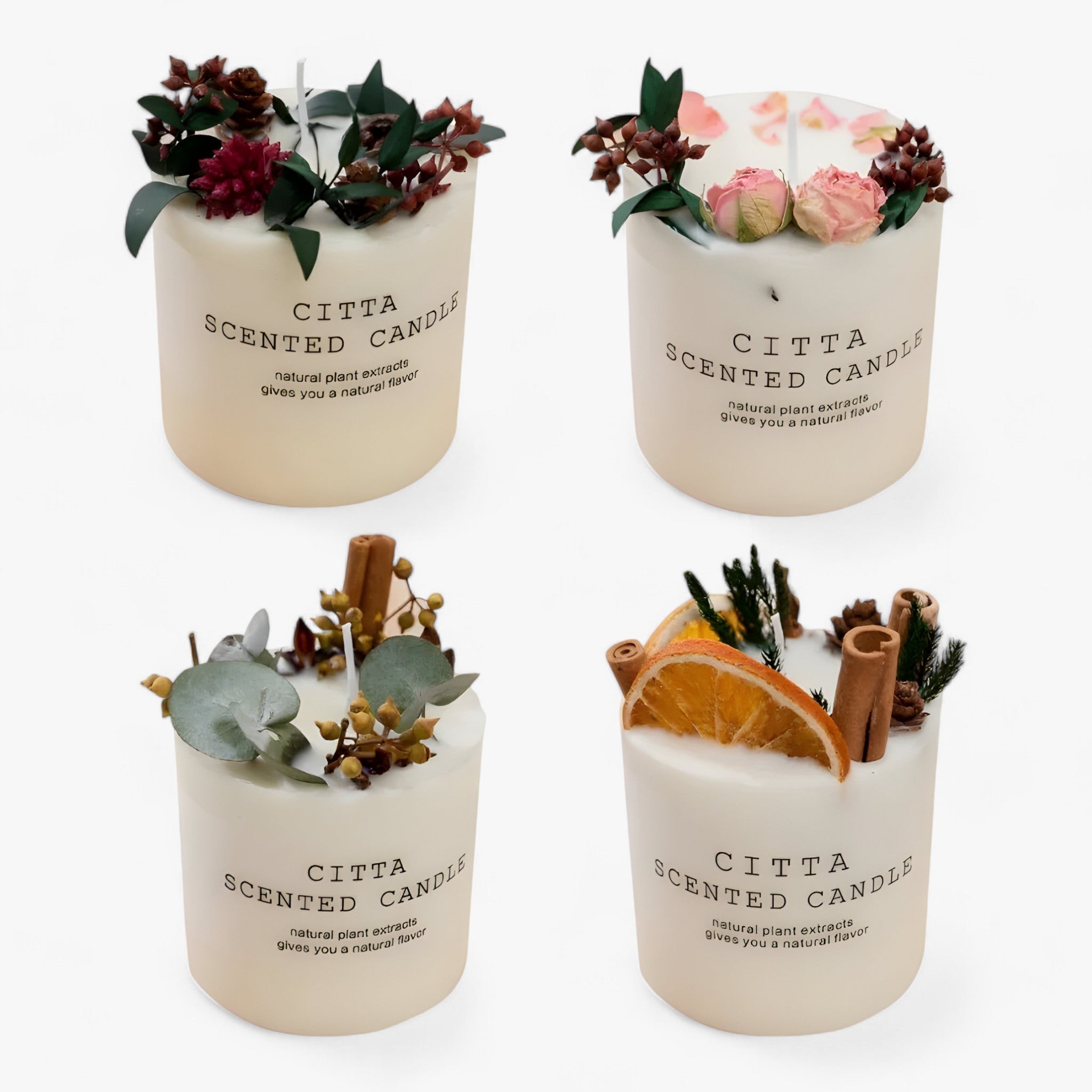 Kerstkaarsen - Natuurlijk geurende kaarsen Kerstversieringen-Boetiek Moda