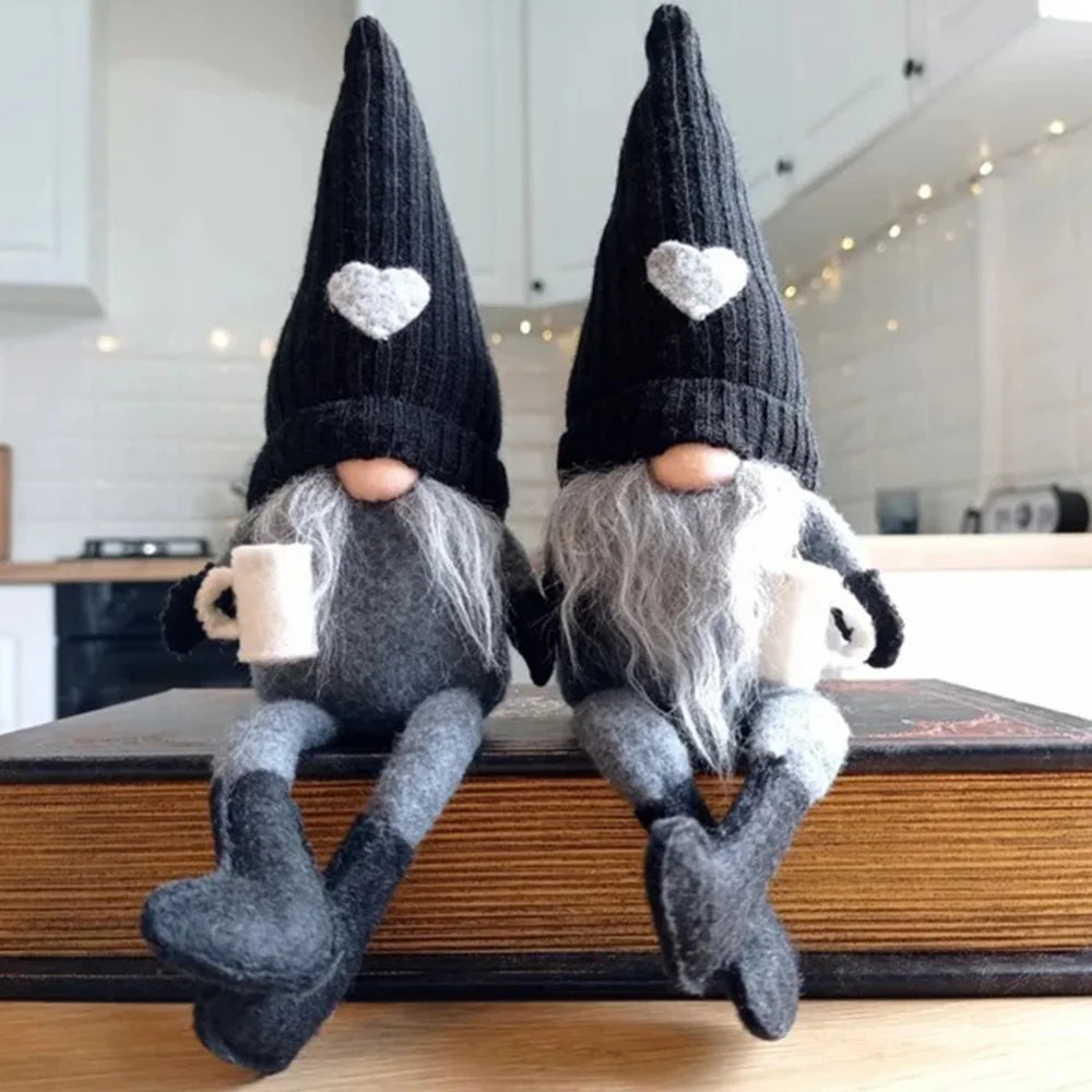 Kerstkabouter - Scandinavisch - Zittend - Scandinavische kabouters - Tomte-kabouters-Boetiek Moda
