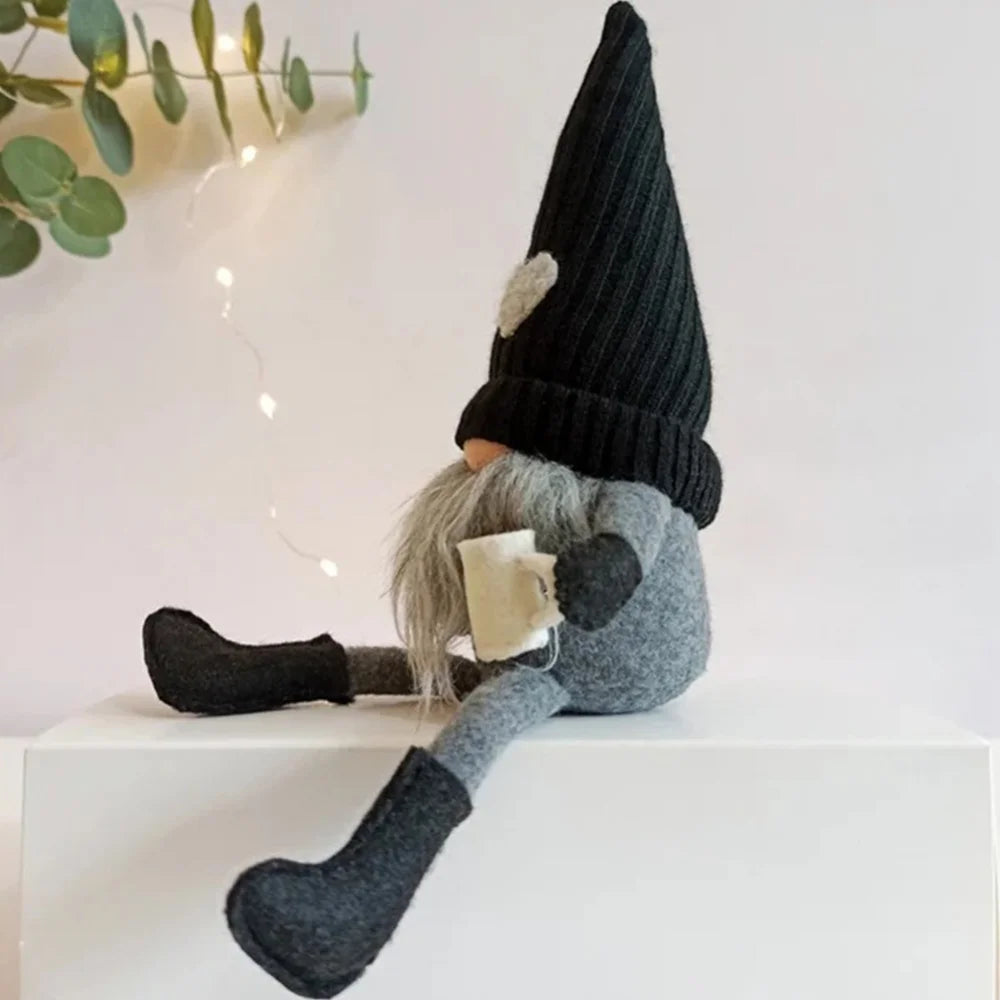 Kerstkabouter - Scandinavisch - Zittend - Scandinavische kabouters - Tomte-kabouters-Boetiek Moda