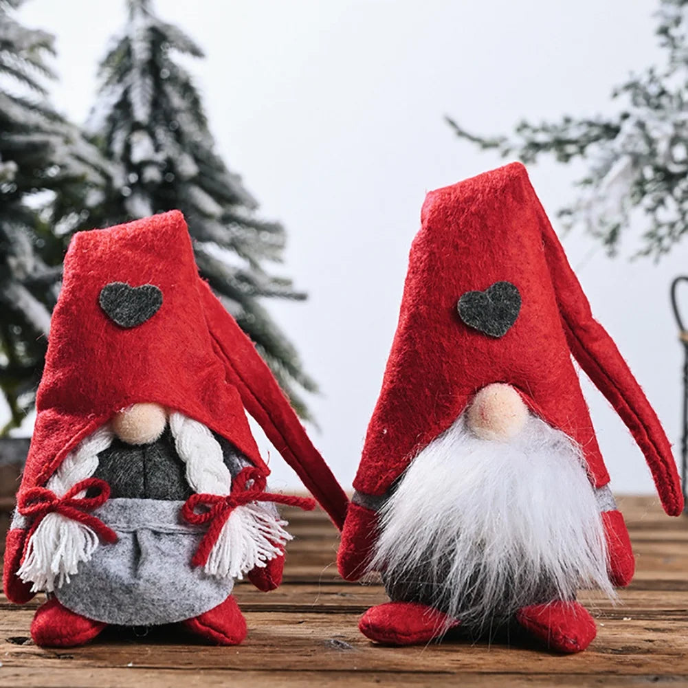 Kerstkabouters - Vilt - Tomte-kabouters - Scandinavische kabouters - Kerstversiering-Boetiek Moda