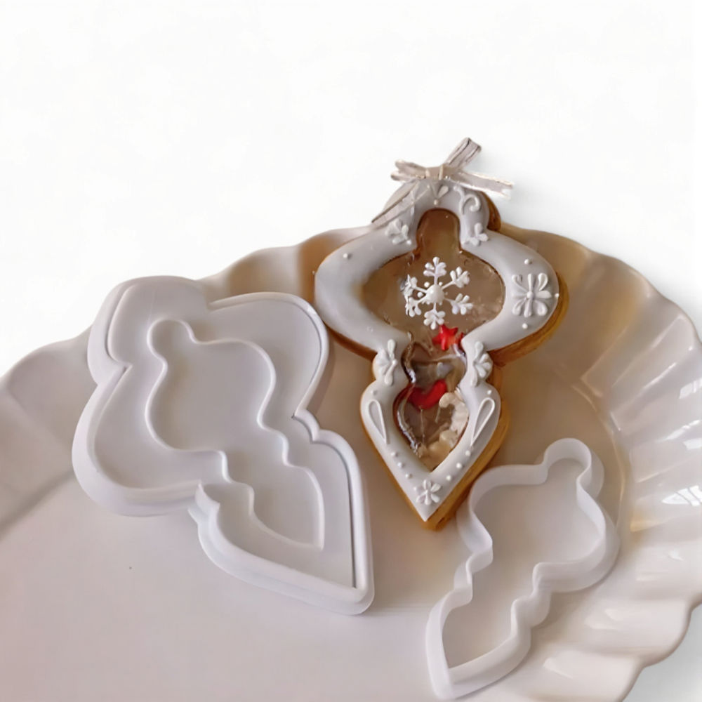 Kerstkoekjesvorm | Dubbellaags | Peperkoek | Kerstkoekjesstempel | Kerstbakken-Boetiek Moda