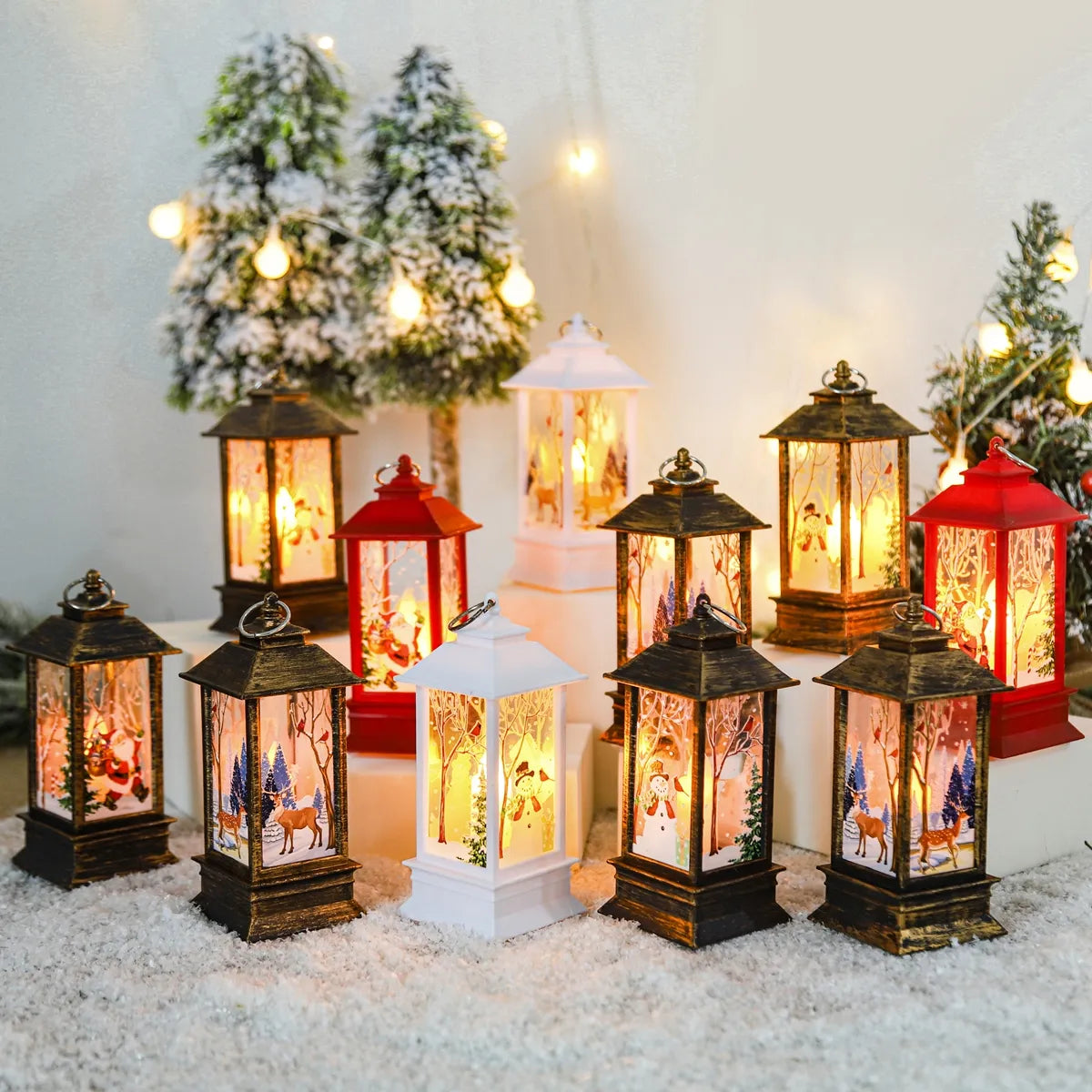 Kerstlantaarn | Draadloos | LED Licht | Kerstverlichting | Kerstdecoratie-Boetiek Moda