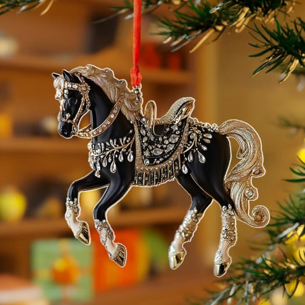 Kerstpaard Ornament - Hangende Kerstboom Paard Decoratie-Boetiek Moda