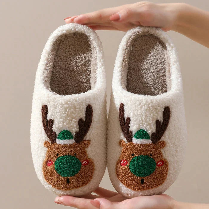 Kerstpantoffels | Rendier | Slip-On | Huisslippers | Binnenslippers-Boetiek Moda