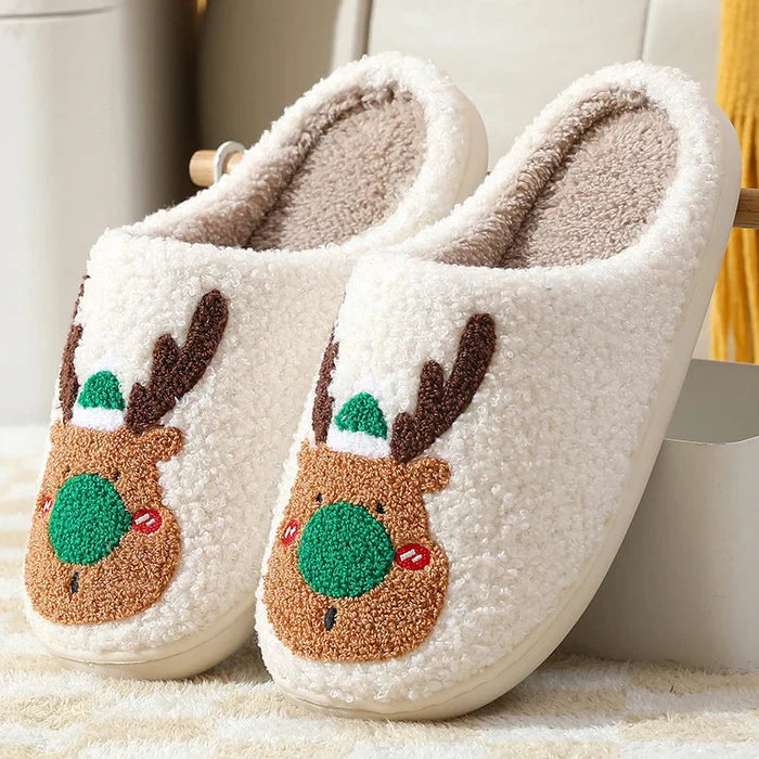 Kerstpantoffels | Rendier | Slip-On | Huisslippers | Binnenslippers-Boetiek Moda