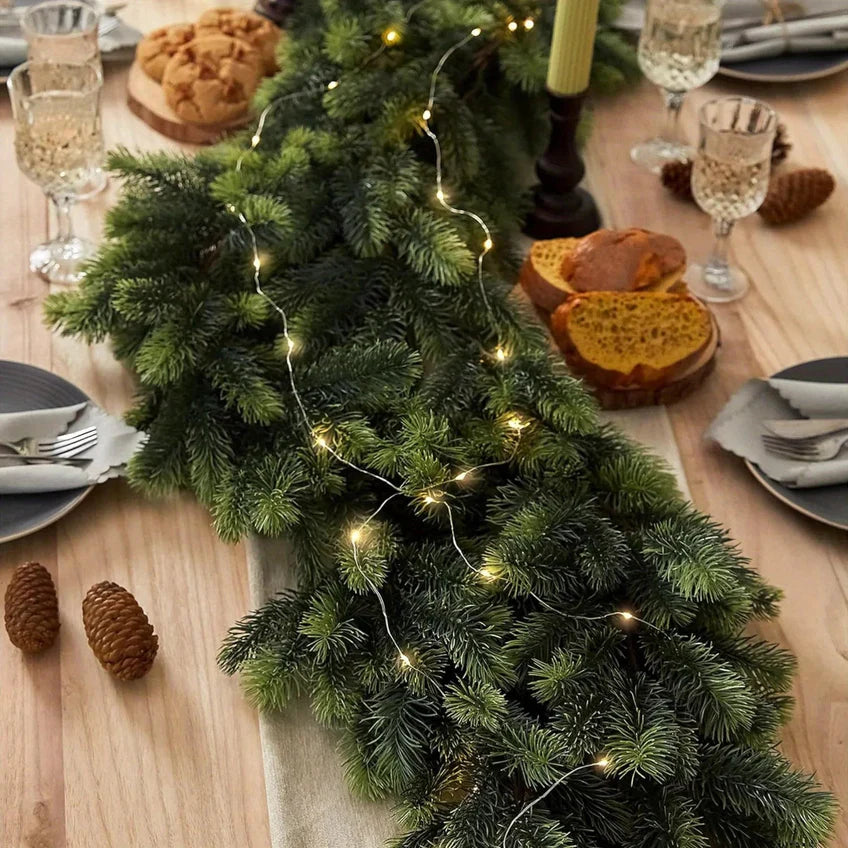 Kerstslinger | LED | Voorverlicht | Openhaardslinger | Kerstversiering-Boetiek Moda