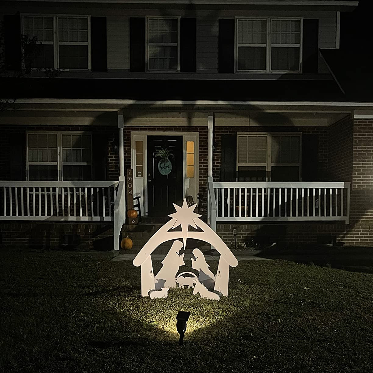 Kerststal - Buiten - Heilige Familie - Kerststal - Kerstversiering-Boetiek Moda