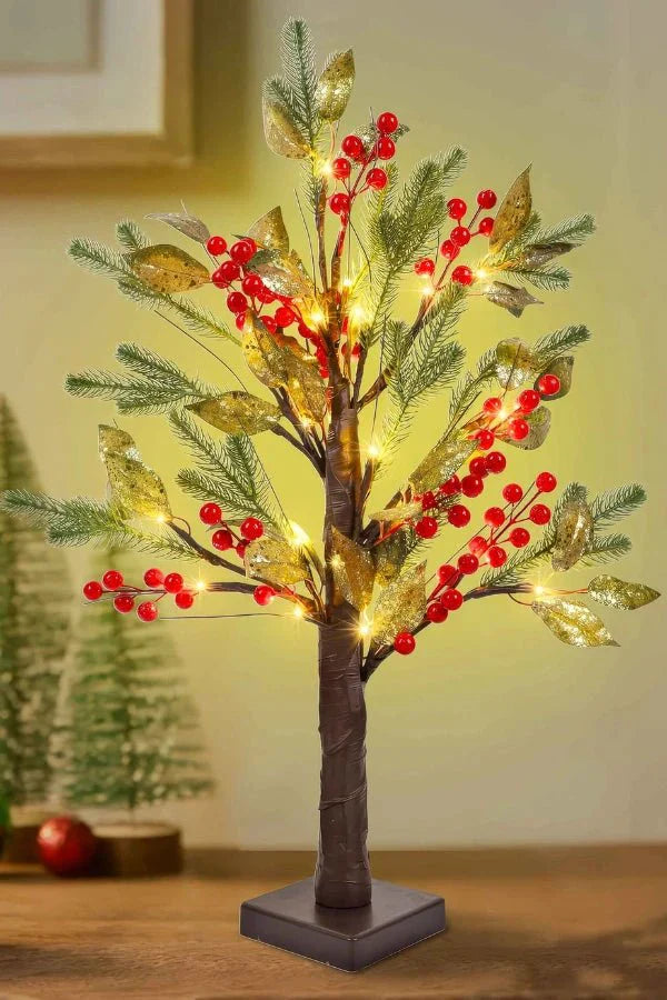 Kersttafelverlichting - Kunstmatige Kerstbloem LED Decoratie-Boetiek Moda