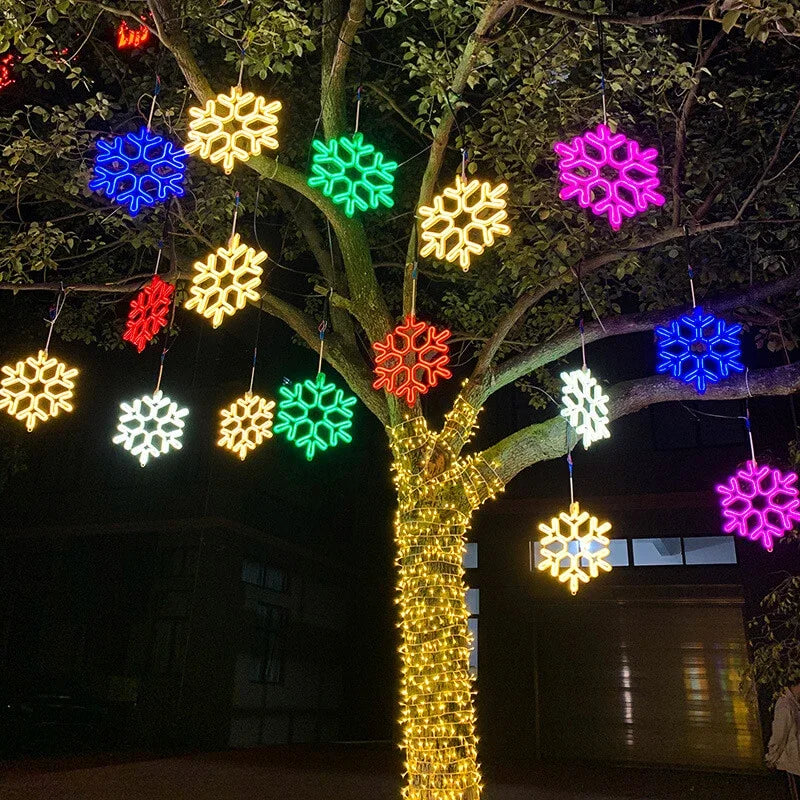 Kerstverlichting - LED sneeuwvlok kerstverlichting voor buiten-Boetiek Moda