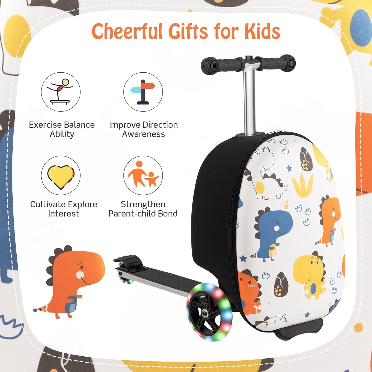 Kinderstepkoffer - Opvouwbaar - Microstep - Ride On-koffer - Kinderkoffer-Boetiek Moda