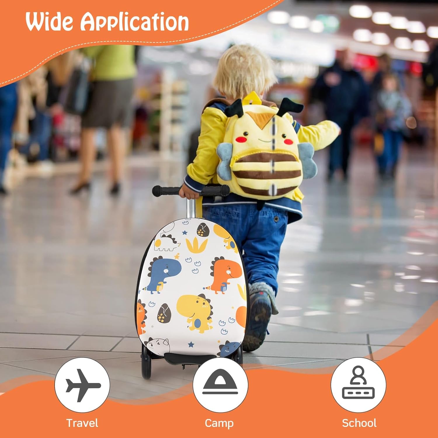 Kinderstepkoffer - Opvouwbaar - Microstep - Ride On-koffer - Kinderkoffer-Boetiek Moda