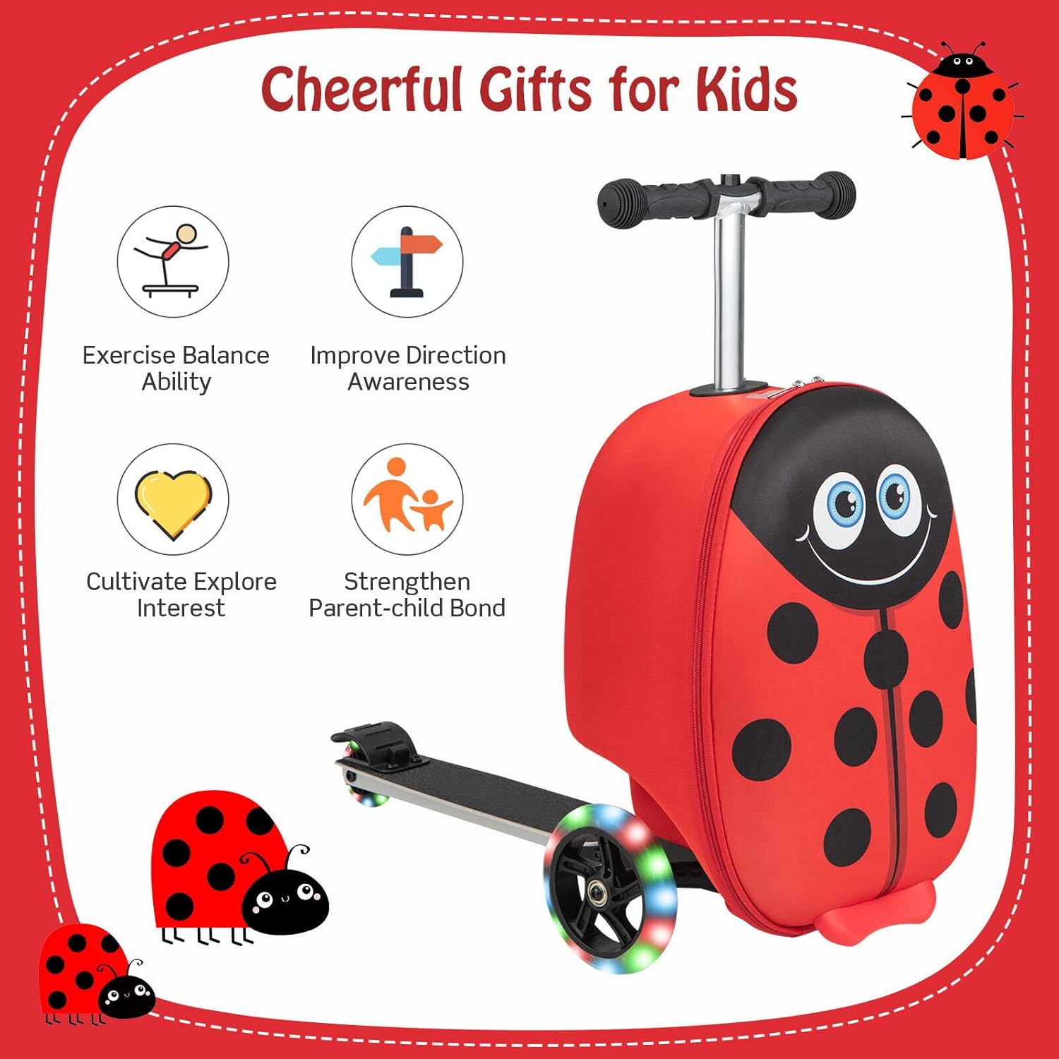 Kinderstepkoffer - Opvouwbaar - Microstep - Ride On-koffer - Kinderkoffer-Boetiek Moda