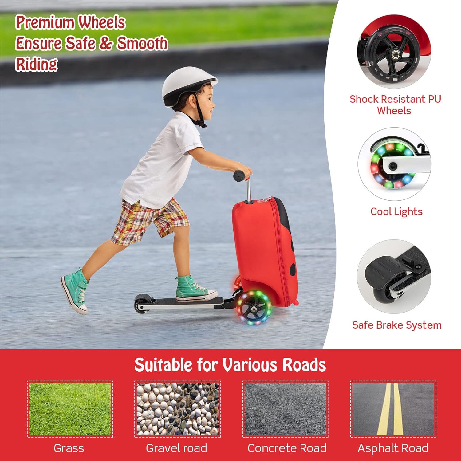 Kinderstepkoffer - Opvouwbaar - Microstep - Ride On-koffer - Kinderkoffer-Boetiek Moda
